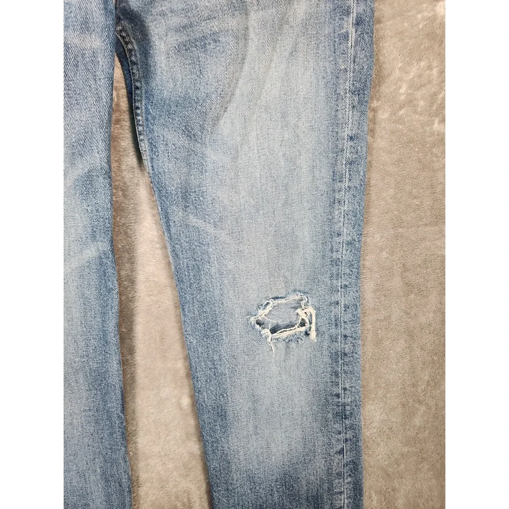 Levi's 511 Jeans Men's 32x33 (Tag 31X32) Distresse Skinny Cotton Blend‎ Blue